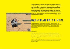 Ukrainian Grit and Hope Exhibition by Vitalii Nosbach